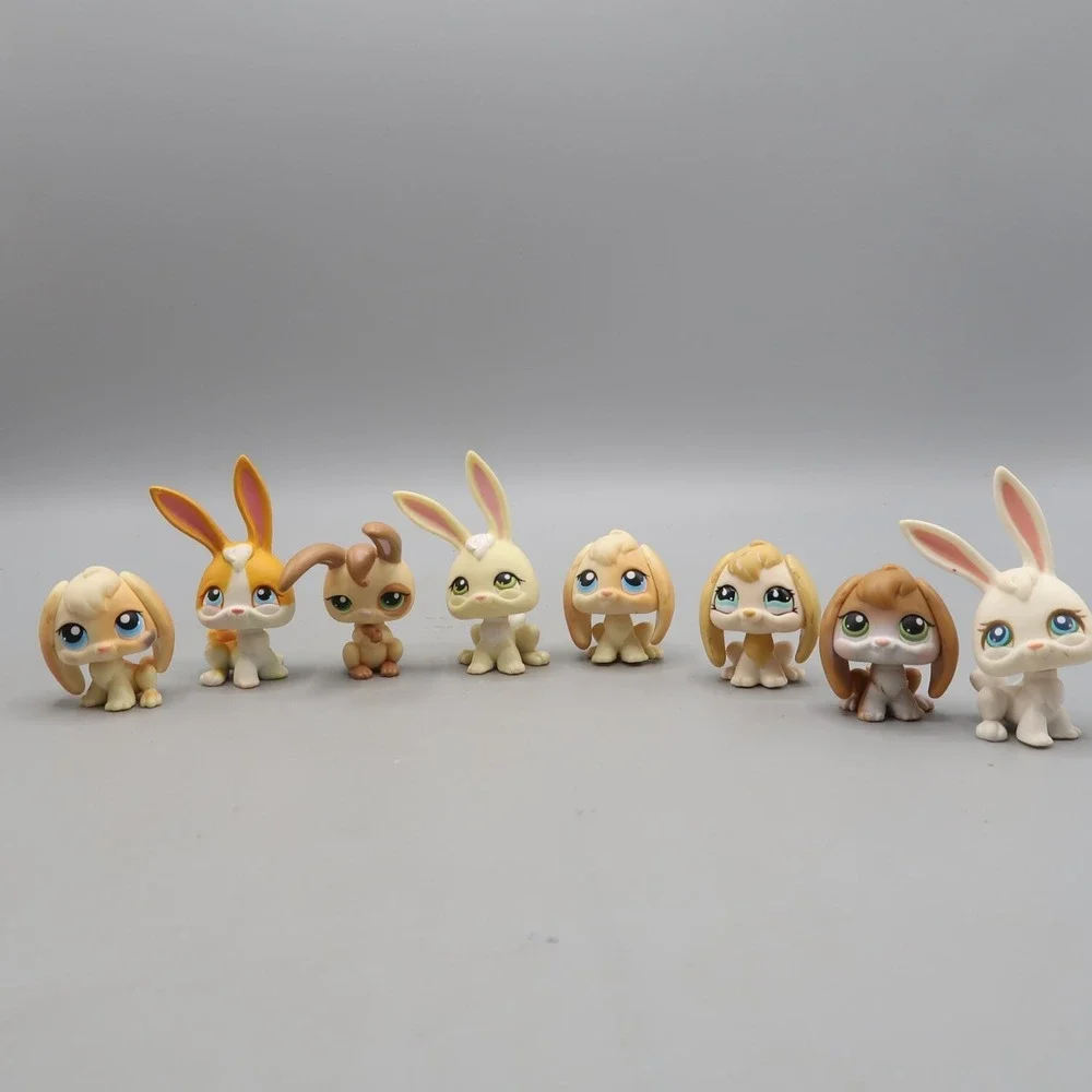 Authentic Vintage Littlest Pet Shop LPS Lot Rabbit Bunny pink magnet